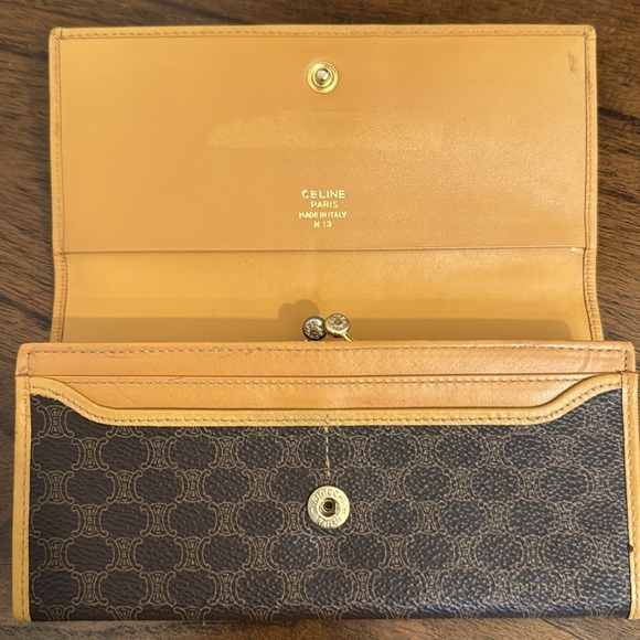 Celine Monogram long Bifold wallet clean interior in good condition beautiful. - Picture 10 of 16
